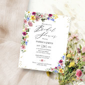 Boho Wildflower Budget Bridal Shower Flyer