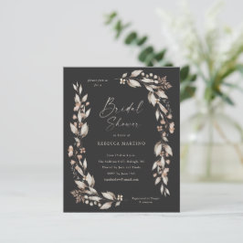 Boho Wildflower Budget Bruiloft Uitnodigingen