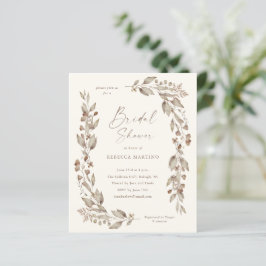 Boho Wildflower Budget Bruiloft Uitnodigingen