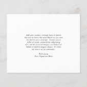 Boho Wildflower Budget Weddenschap Hartelijk dank (Achterkant)