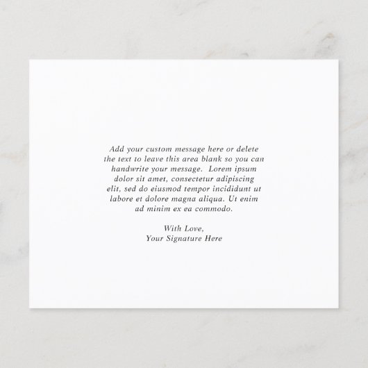 Boho Wildflower Budget Weddenschap Hartelijk dank (Achterkant)