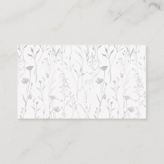 Boho Wildflower Butterfly Baby shower Registry Informatiekaartje (Achterkant)