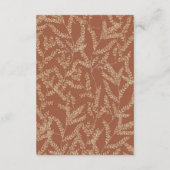 Boho Wildflower Butterfly Floral Wedding Details Informatiekaartje (Achterkant)