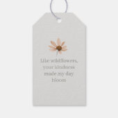 Boho Wildflower Cadeaulabel (Achterkant)