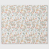 Boho Wildflower Cadeaupapier (Vlak)