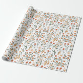 Boho Wildflower Cadeaupapier (Uitgerold)