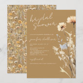 Boho Wildflower Chic Vrijgezellenfeest Kaart (Voorkant / Achterkant)