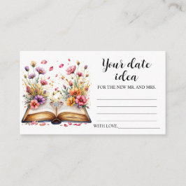 Boho Wildflower Date Night Kaart
