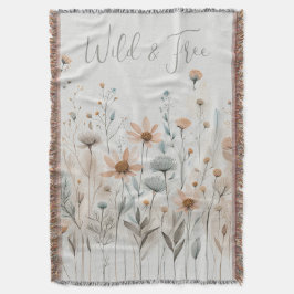 Boho Wildflower Deken