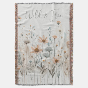 Boho Wildflower Deken