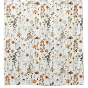 Boho Wildflower Douchegordijn