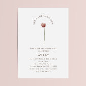 Boho Wildflower eerste verjaardag Kaart