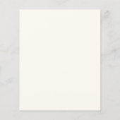 Boho Wildflower Elegant Budget Baby shower (Achterkant)