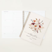 Boho Wildflower Elegante herfst bruiloft Planner (Display)