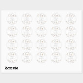 Boho Wildflower Envelope Seal Ronde Sticker (Vel)