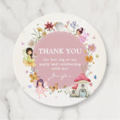 Boho Wildflower Fairy 1e verjaardag partij Bedankjes Labels (Voorkant)