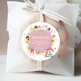 Boho Wildflower Fairy 1e verjaardag partij Bedankjes Labels
