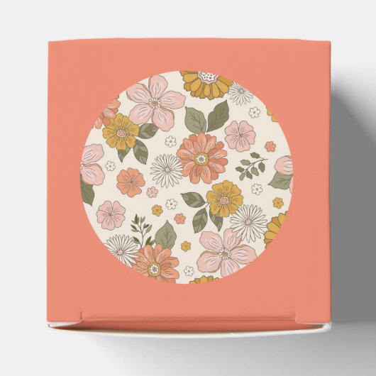 Boho Wildflower Favor Box Bedankdoosjes (Bovenkant)