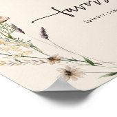 Boho Wildflower Favorieten Poster (Hoek)