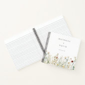 Boho Wildflower Field Wedding Guest Book Notitieboek (Binnen)