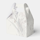 Boho Wildflower Floral Cream Baby shower Bedankdoosjes (Achterkant)