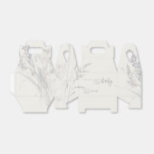 Boho Wildflower Floral Cream Baby shower Bedankdoosjes (Uitgevouwen)