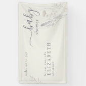 Boho Wildflower Floral Cream Baby shower Spandoek (Verticaal)