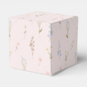 Boho Wildflower Floral Girl Baptism Bedankdoosjes (Achterkant)