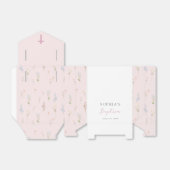 Boho Wildflower Floral Girl Baptism Bedankdoosjes (Uitgevouwen)