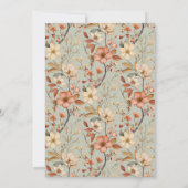 Boho Wildflower Floral Guess The Sweet Kaart (Achterkant)