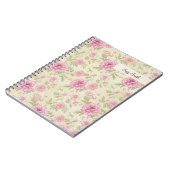 Boho Wildflower Floral Pattern Roos Land Notitieboek (Linkerzijde)