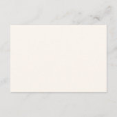 Boho Wildflower Floral QR Code Bruiloft Details Informatiekaartje (Achterkant)