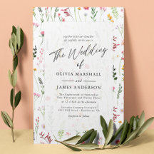 Boho Wildflower Floral Wedding