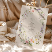 Boho Wildflower Floral Wedding Save The Date