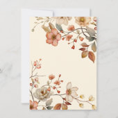 Boho Wildflower Floral Wensen voor Baby Kaart (Achterkant)