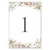 Boho Wildflower Foliage Wedding Kaart (Voorkant)