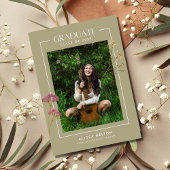 Boho Wildflower Foto Girl Digital Afstuderen
