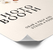 Boho Wildflower Fotohouding Trouwbord  Poster (Hoek)