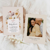 Boho Wildflower Garden Baby shower Uitnodiging