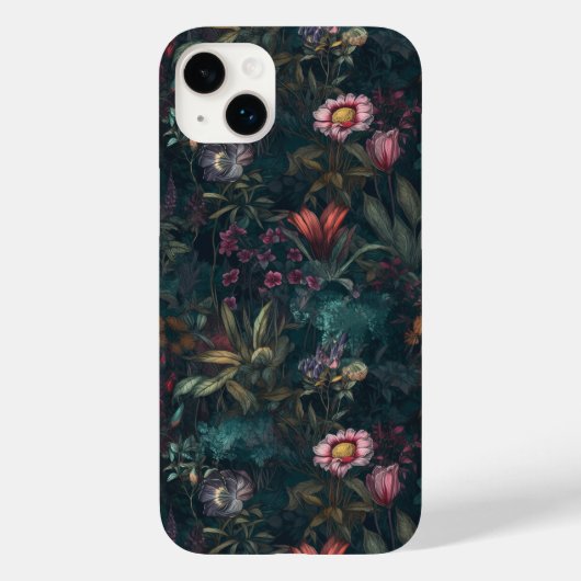 Boho Wildflower Garden Roze en Groen Case-Mate iPhone Case (Achterkant)