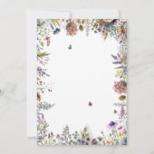 Boho Wildflower Garden Verlovingsfeest Uitnodiging (Achterkant)