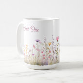 Boho Wildflower Garden Wild One Floral Koffiemok (Voorkant links)