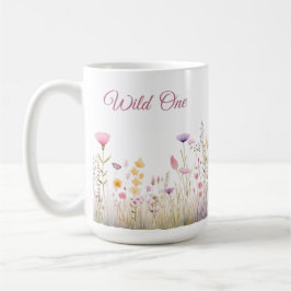 Boho Wildflower Garden Wild One Floral Koffiemok