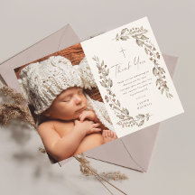 Boho Wildflower Geslachtsneutrale Foto Doop