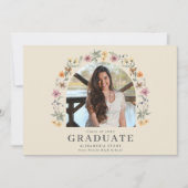 Boho Wildflower Girl High School Afstuderen (Voorkant)