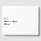 Boho Wildflower Gothic Viking Eeuwige Liefde Bruil Gastenboek (Achterkant)