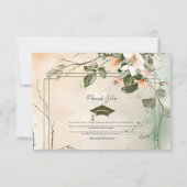 Boho Wildflower Graduation Party Bedankkaart (Voorkant)