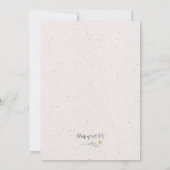 Boho Wildflower Graduation Party Invitation Kaart (Achterkant)