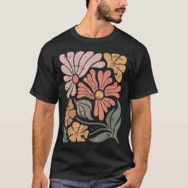  Boho Wildflower Graphic T-shirt