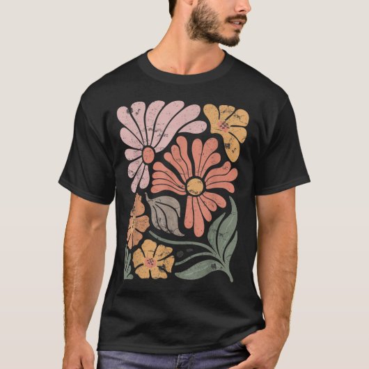 Boho Wildflower Graphic T-shirt (Voorkant)
